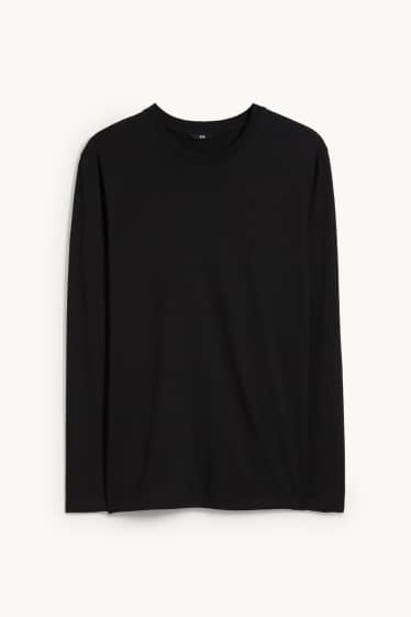 Heren - Longsleeve - zwart