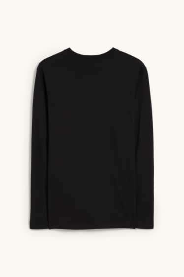 Heren - Longsleeve - zwart