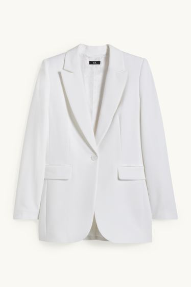 Women - Business blazer - regular fit - white