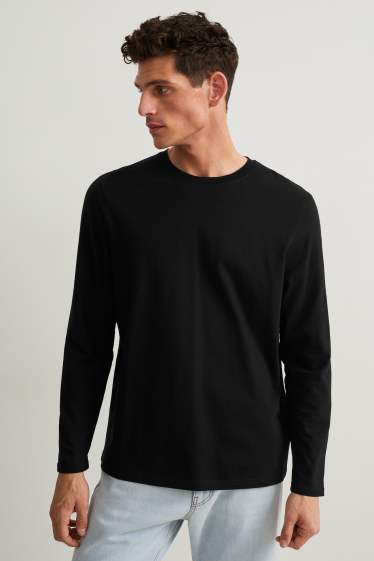 Heren - Longsleeve - zwart
