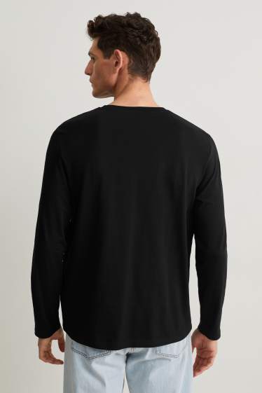 Heren - Longsleeve - zwart