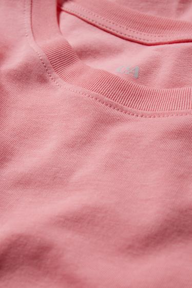 Dames - Basic T-shirt - fuchsiarood