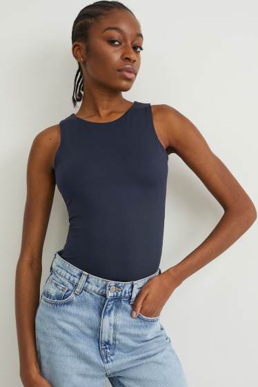 Femmes - Body basique - bleu foncé