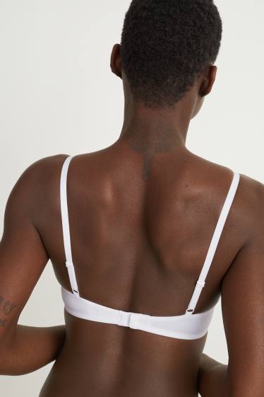 Donna - Confezione da 2 - reggiseno senza ferretti - imbottito - LYCRA® - bianco