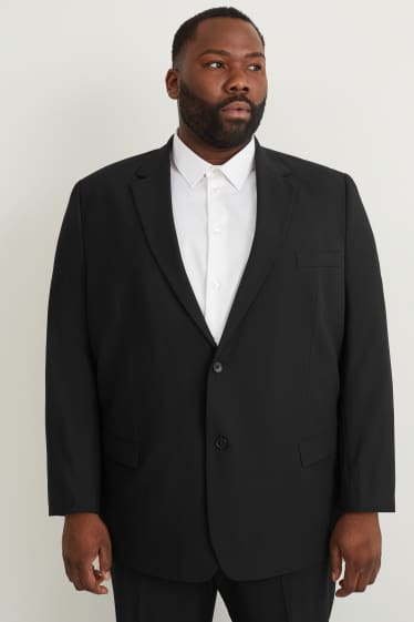 Hommes - Veste de costume - regular fit - Flex - stretch - LYCRA® - noir