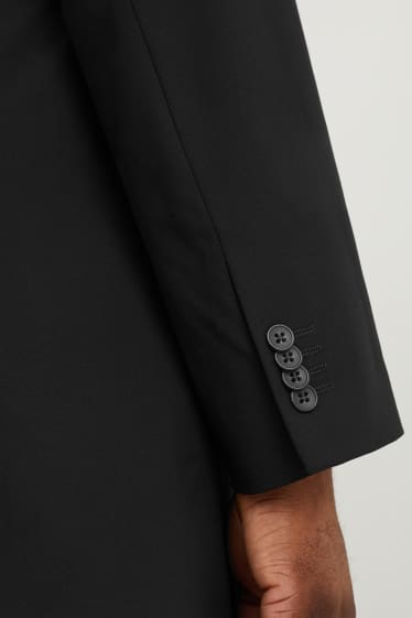 Hommes - Veste de costume - regular fit - Flex - stretch - LYCRA® - noir