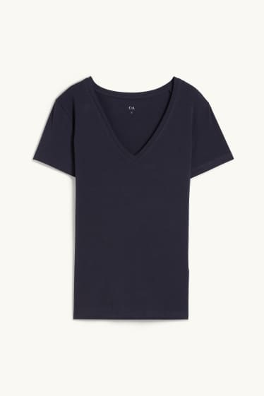 Women - Basic T-shirt - dark blue