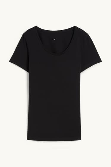 Femmes - T-shirt - noir