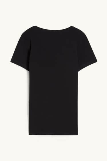 Femmes - T-shirt - noir