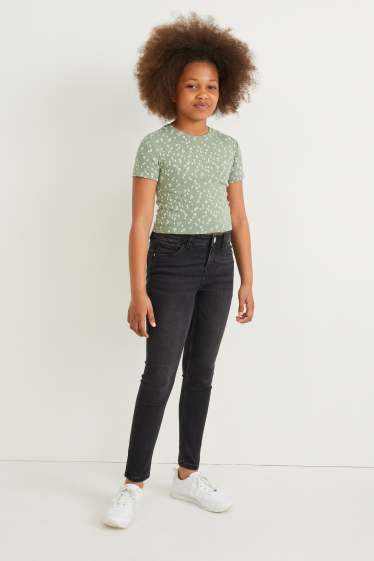 Bambine - Super skinny jeans - jeans grigio scuro