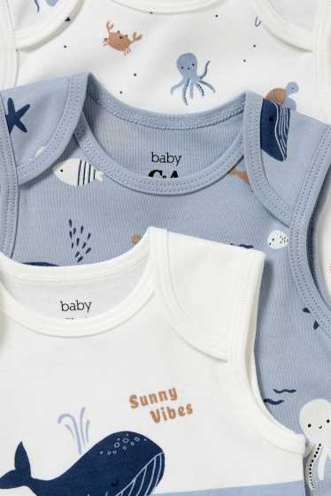 Baby Jungen - Multipack 3er - Baby-Body - hellblau