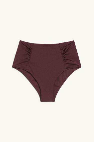 Dona - Calces de biquini - high waist - LYCRA® XTRA LIFE™ - vermell fosc