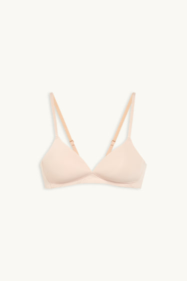 Donna - Reggiseno senza ferretti - imbottito - LYCRA® - beige chiaro