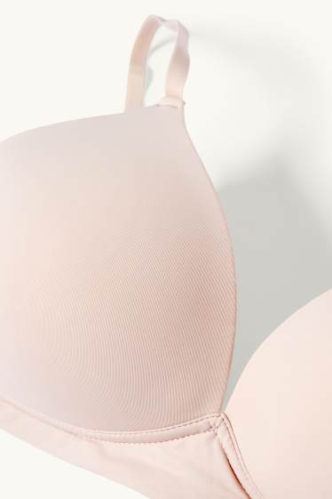 Donna - Reggiseno senza ferretti - imbottito - LYCRA® - beige chiaro