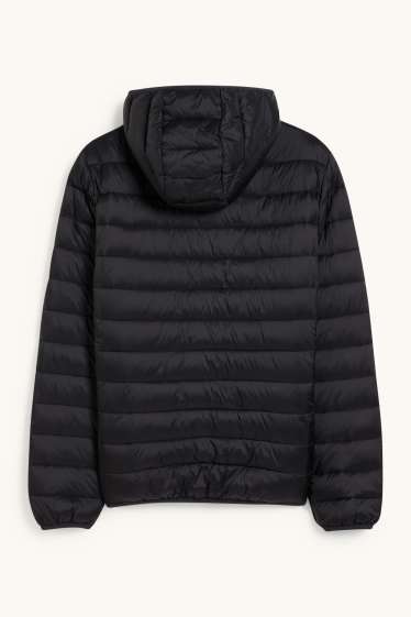 Hommes - Doudoune à capuche - noir