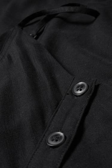 Damen - Fit & Flare Kleid - schwarz