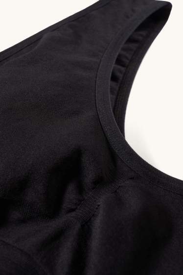Damen - Bustier - seamless - schwarz