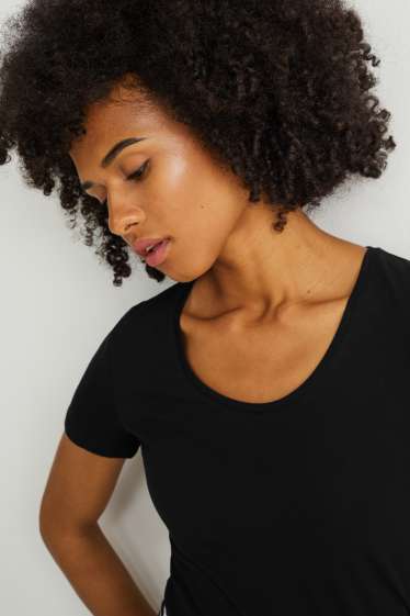 Femmes - T-shirt - noir