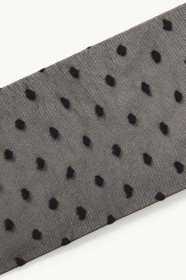 Donna - Collant fini - LYCRA® - 20 DEN - a pois - nero