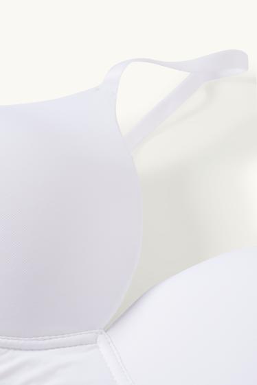 Donna - Reggiseno senza ferretti - imbottito - LYCRA® - bianco
