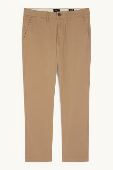 Uomo - Pantaloni chino - regular fit - marrone chiaro