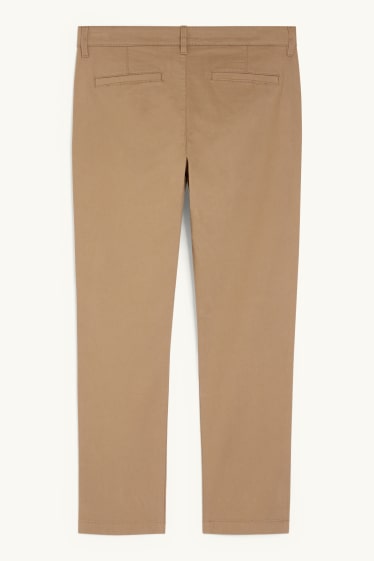 Uomo - Pantaloni chino - regular fit - marrone chiaro