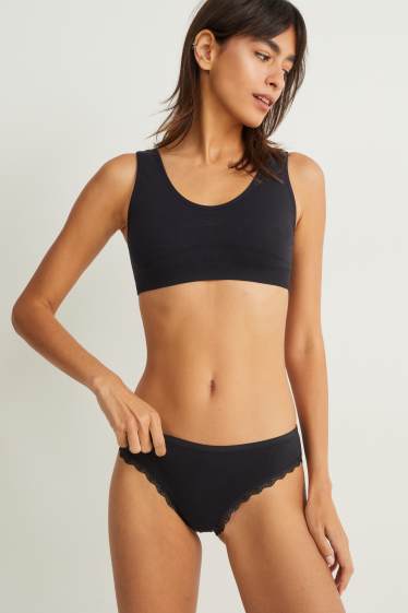 Damen - Bustier - seamless - schwarz