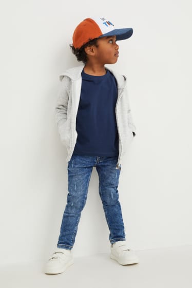 Kinderen: jongens - Super skinny jeans - jog denim - jeansblauw