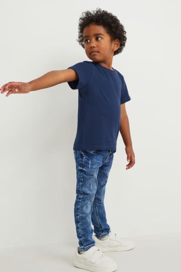 Kinderen: jongens - Super skinny jeans - jog denim - jeansblauw