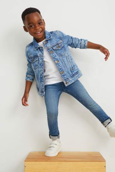 Kinder Jungen - Skinny Jeans - Jog Denim - helljeansblau