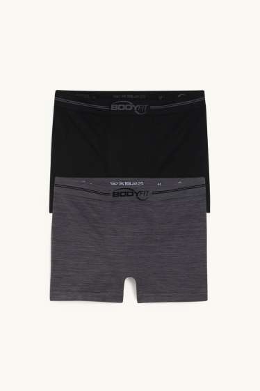 Herren - Multipack 2er - Trunks - Flex - seamless - schwarz