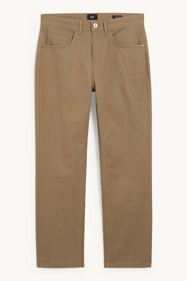 Men - Trousers - regular fit - light brown