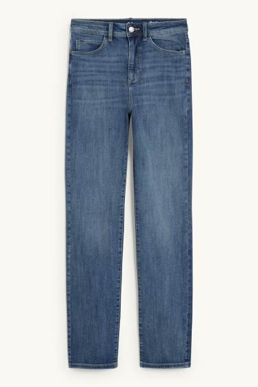Donna - Straight jeans - vita alta - jeans azzurro