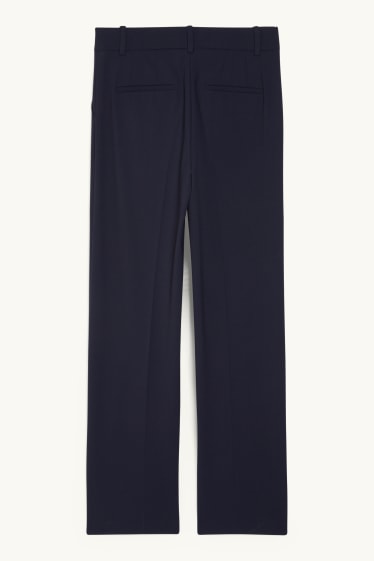 Femmes - Pantalon de bureau - high waist - wide leg - Mix & Match - bleu foncé