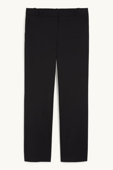 Dona - Pantalons formals - mid waist - slim fit - Mix & Match - negre
