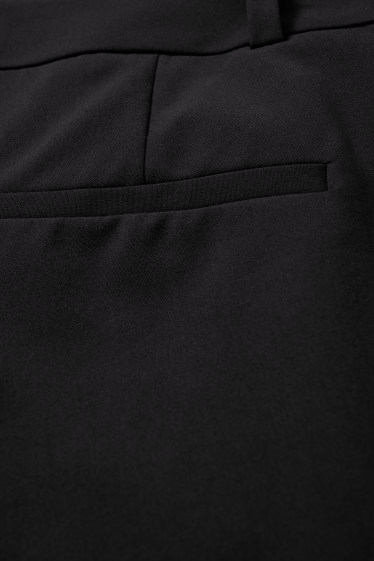 Dona - Pantalons formals - mid waist - slim fit - Mix & Match - negre