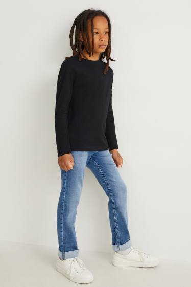 Nen - Straight jeans - texà blau