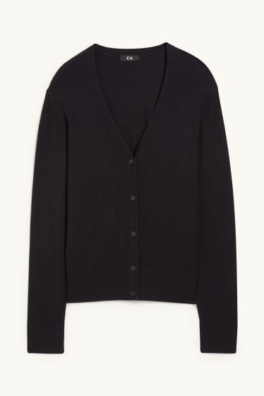 Dona - Jaqueta de punt bàsica - negre