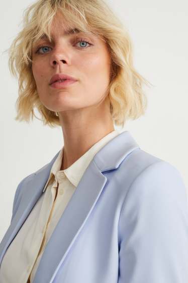 Women - Blazer - relaxed fit - light blue