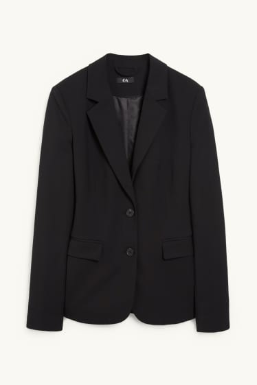 Femmes - Blazer de bureau - regular fit - Mix & Match - noir