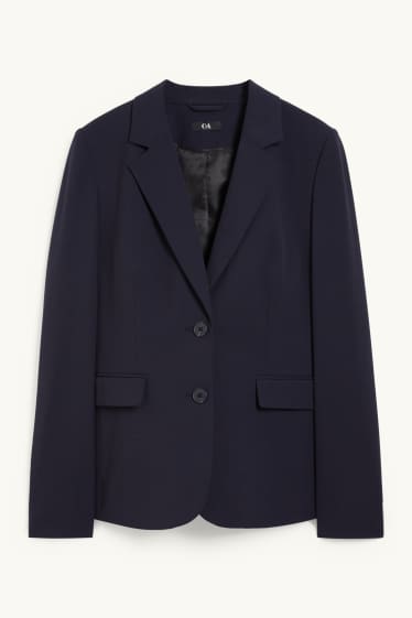 Femmes - Blazer de bureau - regular fit - Mix & Match - bleu foncé