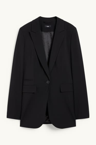 Damen - Business-Blazer - Regular Fit - Mix & Match - schwarz