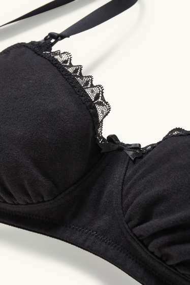 Femmes - Lot de 2 - soutiens-gorges d’allaitement - noir