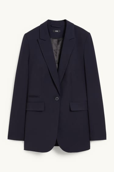 Dames - Business-blazer - regular fit - Mix & Match - donkerblauw