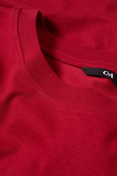 Heren - T-shirt - rood