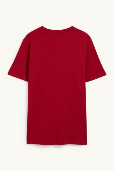 Heren - T-shirt - rood