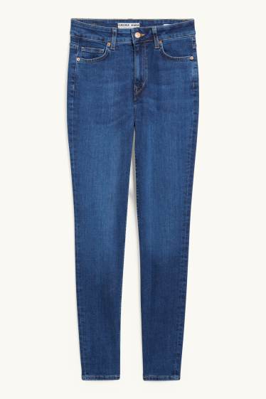 Femmes - Skinny jean - high waist - jean bleu