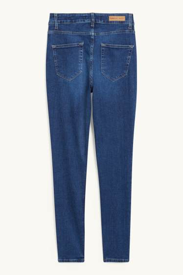 Femmes - Skinny jean - high waist - jean bleu