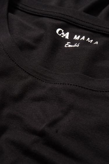 Dona - Samarreta de màniga curta de lactància - negre