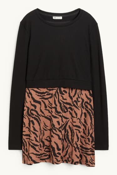 Dona - Dessuadora de lactància - look 2 en 1 - negre
